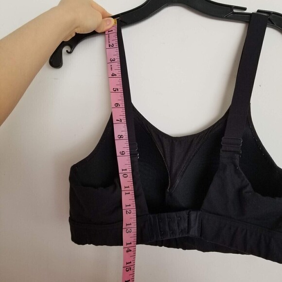 Under Armour Black Eclipse High Impact Sports Bra Hook And Loop Back Closure - Picture 11 of 16